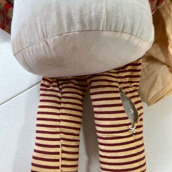 3PC Vintage Raggedy Ann & Andy Primitive Fabric Dolls  (Set of 3) - Picture 4 of 16